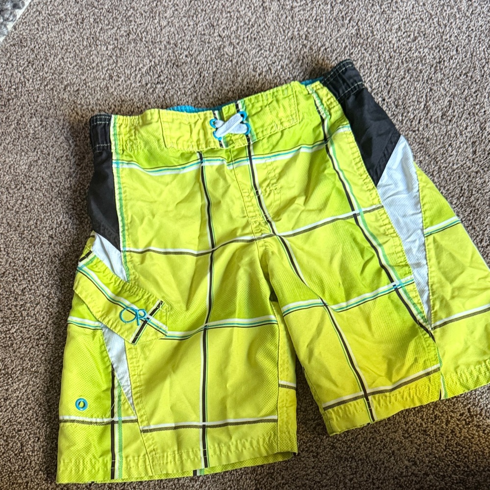 OP Kids Yellow Plaid Skorts